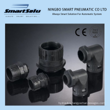 Ningbo Smart Bg Series Corrugated Adaptor Plastic Pneumatic Push in Fitting